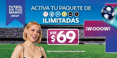 paquete con redes sociales ilimitadas por precio accesible en planes telcel ultra