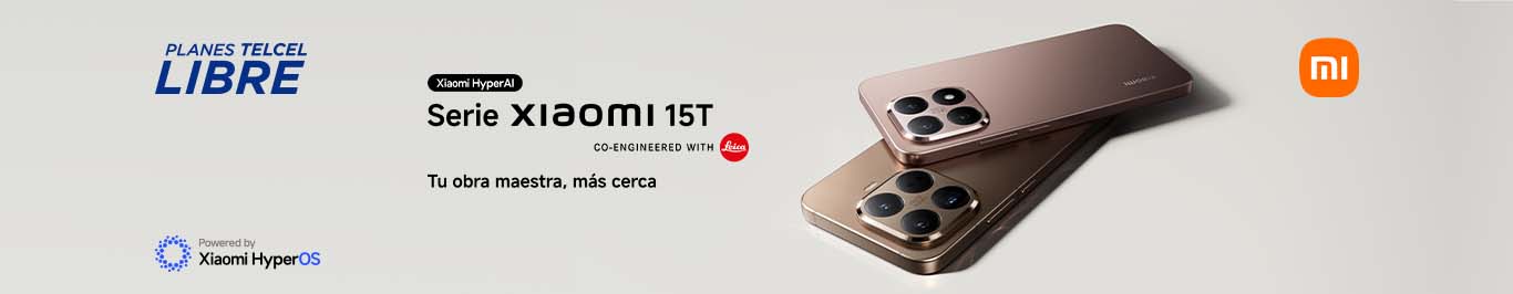 ahora con tu plan telcel libre disfruta del nuevo xiaomi 15t solo con telcel