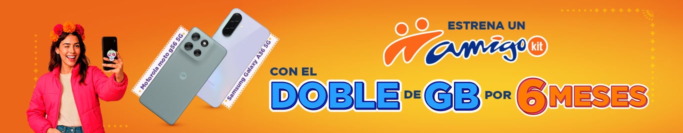 estrena un amigo kit de telcel con el doble de gb por seis meses solo con telcel