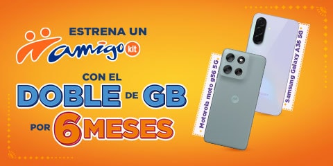 estrena un amigo kit de telcel con el doble de gb por seis meses solo con telcel
