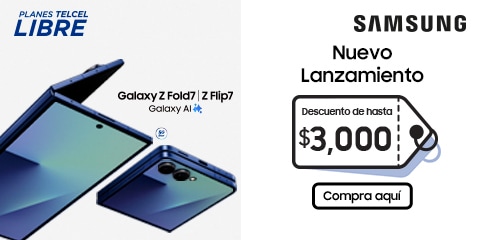 registrate y conoce el nuevo samsung galaxy z fold 7 o galaxy z flip 7 solo con telcel