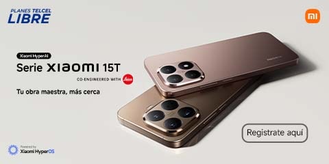 ahora con tu plan telcel libre disfruta del nuevo xiaomi 15t solo con telcel