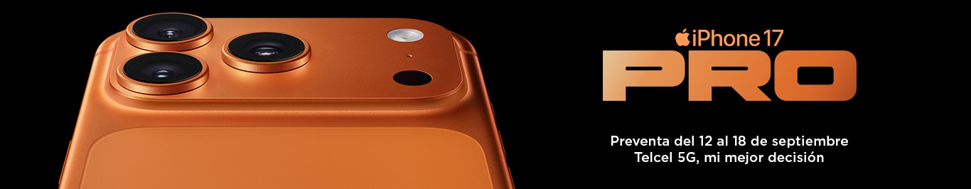 disfruta del nuevo iphone 17 pro con la mejor red 5g que solo telcel tiene para ti