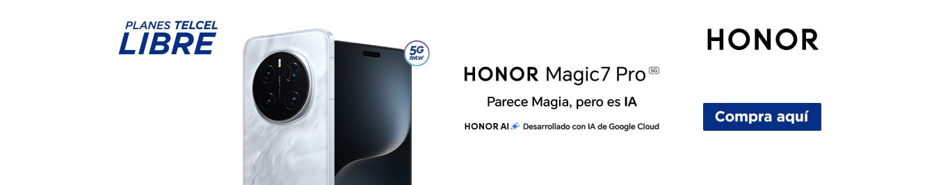 telcel libre honor magic 7 pro parece magia pero es ia desarrollado con ia de google clou