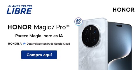 telcel libre honor magic 7 pro parece magia pero es ia desarrollado con ia de google clou