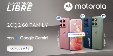ahora con tu plan telcel libre disfruta del nuevo motorola edge 60 family