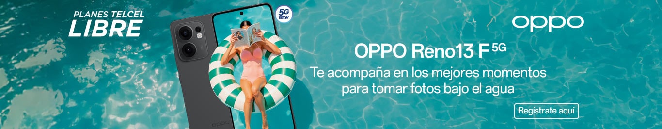 conoce el nuevo oppo reno trece con tu plan telcel libre disponible solo con telcel