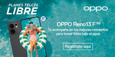 conoce el nuevo oppo reno trece con tu plan telcel libre disponible solo con telcel