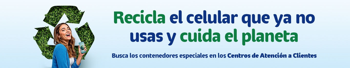 nuestro programa de reciclaje de celulares busca reducir el impacto ambiental con telcel