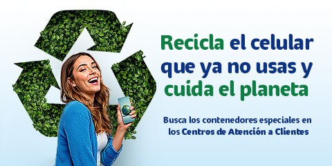 nuestro programa de reciclaje de celulares busca reducir el impacto ambiental con telcel