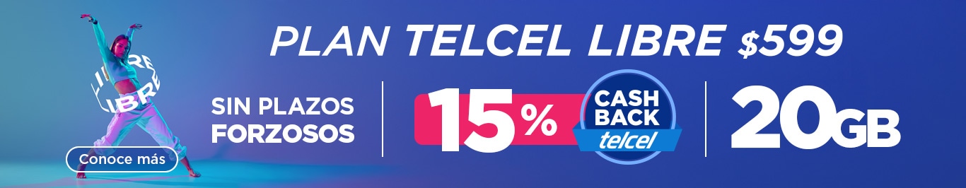 los planes de telcel libre sin plazos forzosos y con cash back de telcel ven y conoce mas