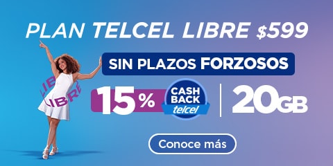 los planes de telcel libre sin plazos forzosos y con cash back de telcel ven y conoce mas