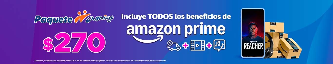 disfruta paquete amigo sin limite por doscientos setenta con amazon prime incluid