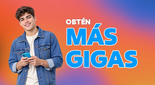 obtiene mas gigas para navegar compartir contenido y disfrutar mas beneficios moviles