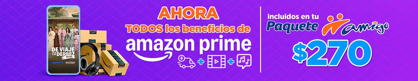 paquetes amigo sin limite de telcel desde 270 pesos incluye tu suscripcion a prime video
