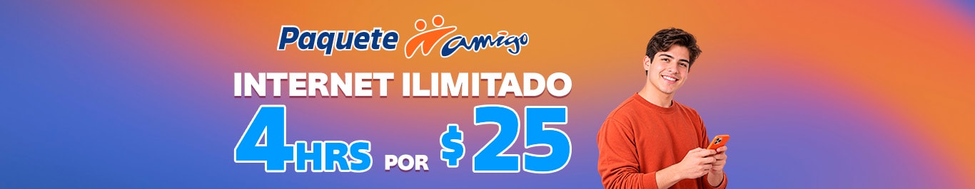 internet ilimitado durante cuatro horas para navegar compartir y disfrutar contenido
