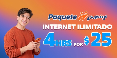 internet ilimitado durante cuatro horas para navegar compartir y disfrutar contenido