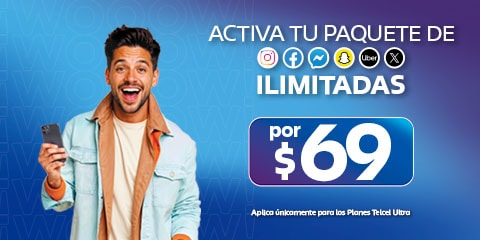 paquete con redes sociales ilimitadas por precio accesible en planes telcel ultra