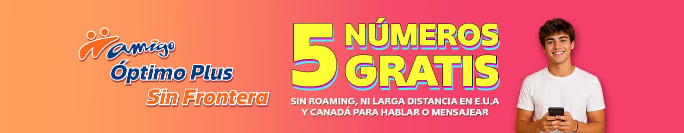 disfruta de cinco numeros gratis para hablar y mensajear con amigo optimo sin frontera
