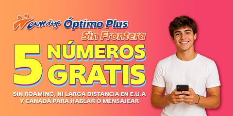 disfruta de cinco numeros gratis para hablar y mensajear con amigo optimo sin frontera