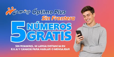 plan con cinco numeros gratis para hablar o mensajear en estados unidos y canada