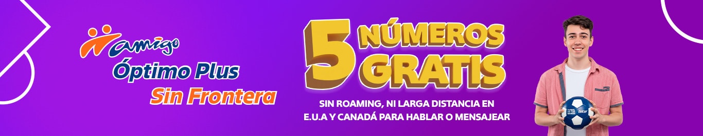 disfruta de cinco numeros gratis para hablar y mensajear con amigo optimo sin frontera