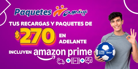 con paquetes amigo sin limite tienes doble de gigas en recargas y paquetes de 270 pesos