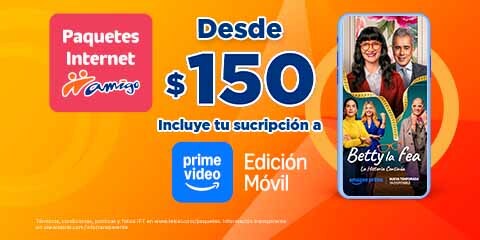 paquetes internet amigo de telcel incluye tu suscripcion a prime video edicion movil