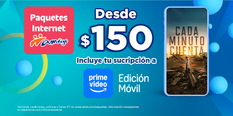 paquetes internet amigo de telcel incluye tu suscripcion a prime video edicion movil