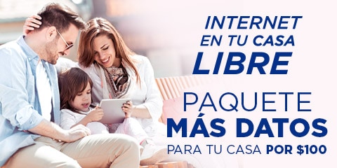 internet en tu casa plus te da un paquete con mas datos por cien pesos solo en telcel