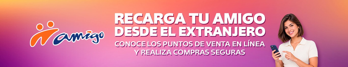 recarga tu amigo desde donde quiera que estes en el extranjero no te quedes sin saldo