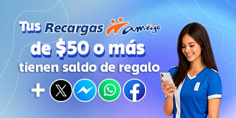 recarga desde cincuenta pesos y recibe saldo de regalo para usar en tus aplicaciones favoritas