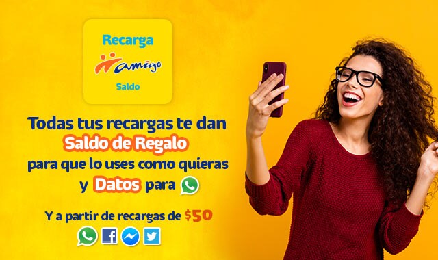 Recarga tiempo aire para tu Amigo Kit  Telcel