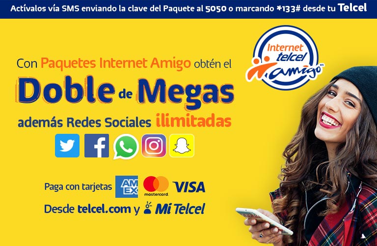 Paquetes Internet Amigo ahora te da mucho más, conoce la promoción por promocion los paquetes internet amigo en algunas denominaciones te dan el doble de megas de regalo