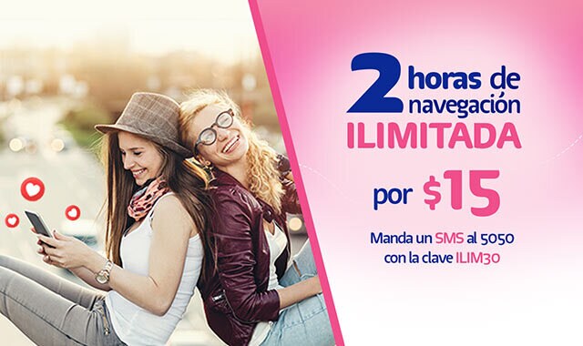 Adquiere uno de los Paquetes de por Tiempo Telcel