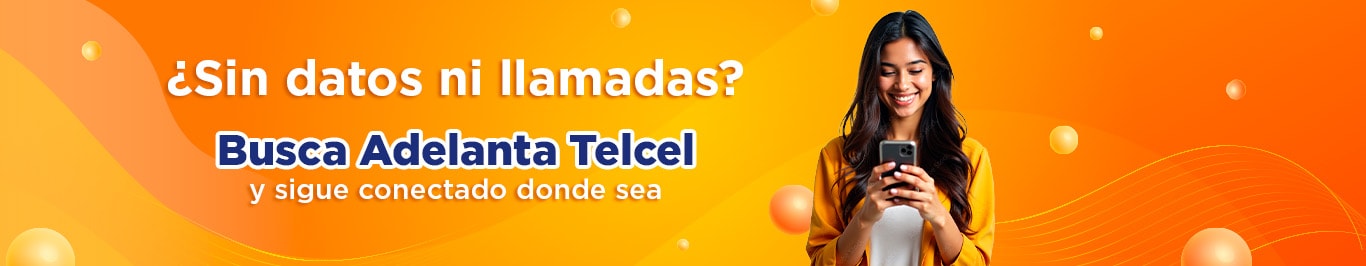 sino tienes datos ni llamadas puedes buscar adelanta telcel y seguir conectado donde sea