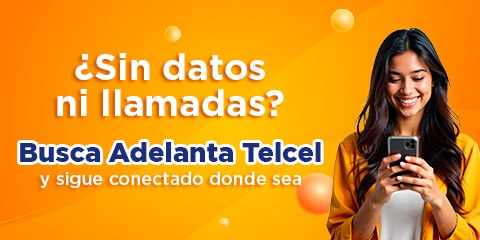 sino tienes datos ni llamadas puedes buscar adelanta telcel y seguir conectado donde sea