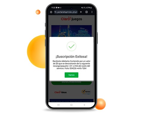 despues solo confirma tu descarga o suscripcion al servicio solo con telcel