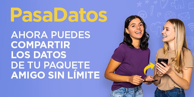 pasa datos a tus amigos y contactos y no dejen de estar conectados con el nuevo pasadatos