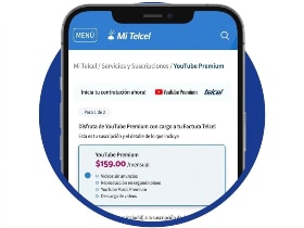 pantalla de acceso a mi telcel para ingresar numero y contrasena de usuario