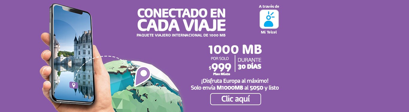 Atención al Viajero - Roaming de datos  Telcel