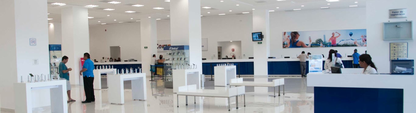 imagen de un centro de atencion a clientes telcel