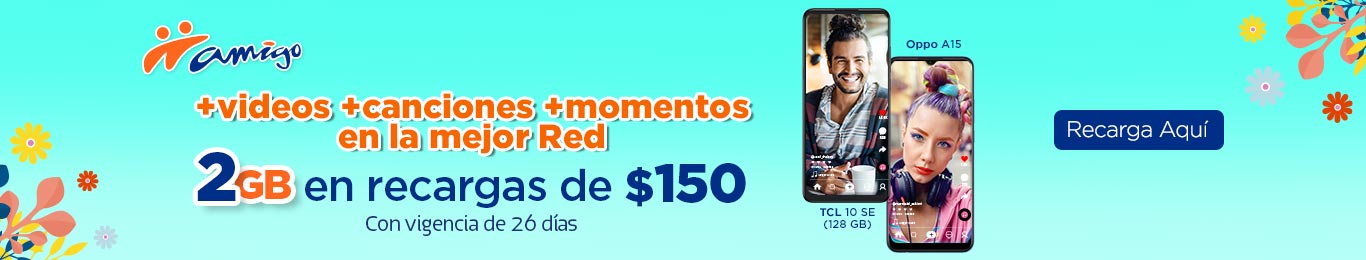 navegar es mucho mejor con los dos gigas que te dan tus recargas de 150 pesos