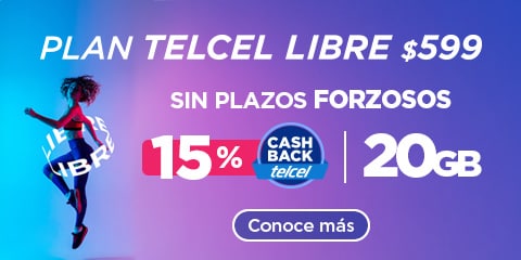 plan telcel libre son sin plazos forzosos y con cash back de telcel ven y conoce mas