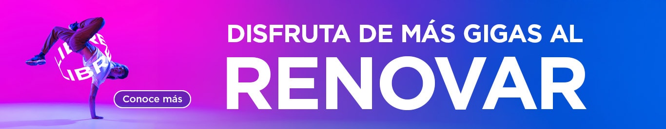 con los planes de telcel libre disfruta de mas gigas al renovar solo con telcel