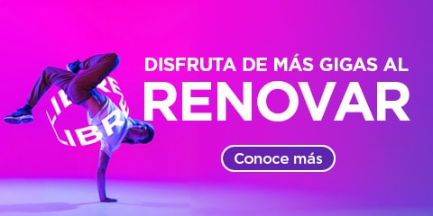 con los planes de telcel libre disfruta de mas gigas al renovar solo con telcel