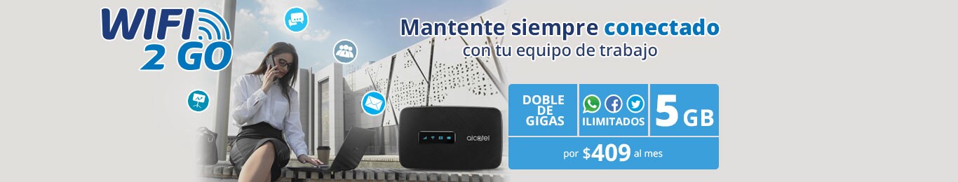 Los Planes WiFi 2 Go de Telcel están a un clic los planes wifi to go de telcel estan a un clic contratalo ahora