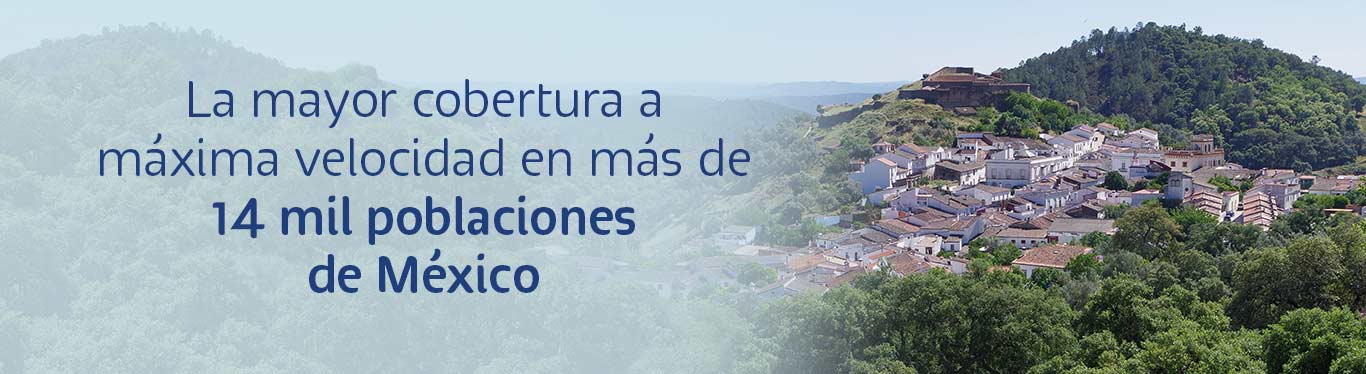 Mayor cobertura y máxima velocidad | Telcel Empresas telcel ofrece la mayor cobertura a máxima velocidad en más de 14 mil poblados en mexico