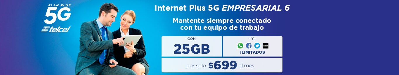 Internet Plus 5G Empresarial 6 siempre conectado internet plus cinco g empresarial seis siempre conectado con tu equipo de trabajo