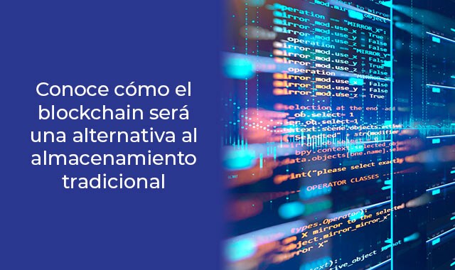 almacenar con blockchain